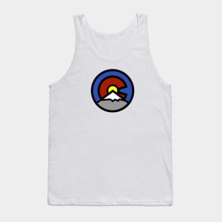 Denver Colorado - Colorado Flag Logo Design Tank Top